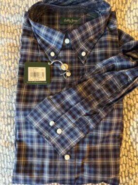 Men’s Bobby Jones long-sleeve Navy button-down shirt - sz Medium